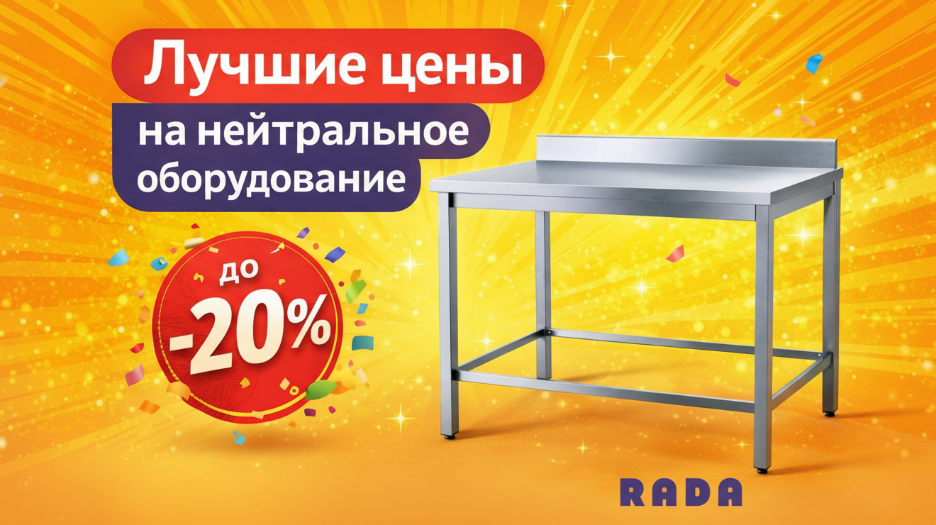 Лучшая цена на нейтральное оборудование Rada